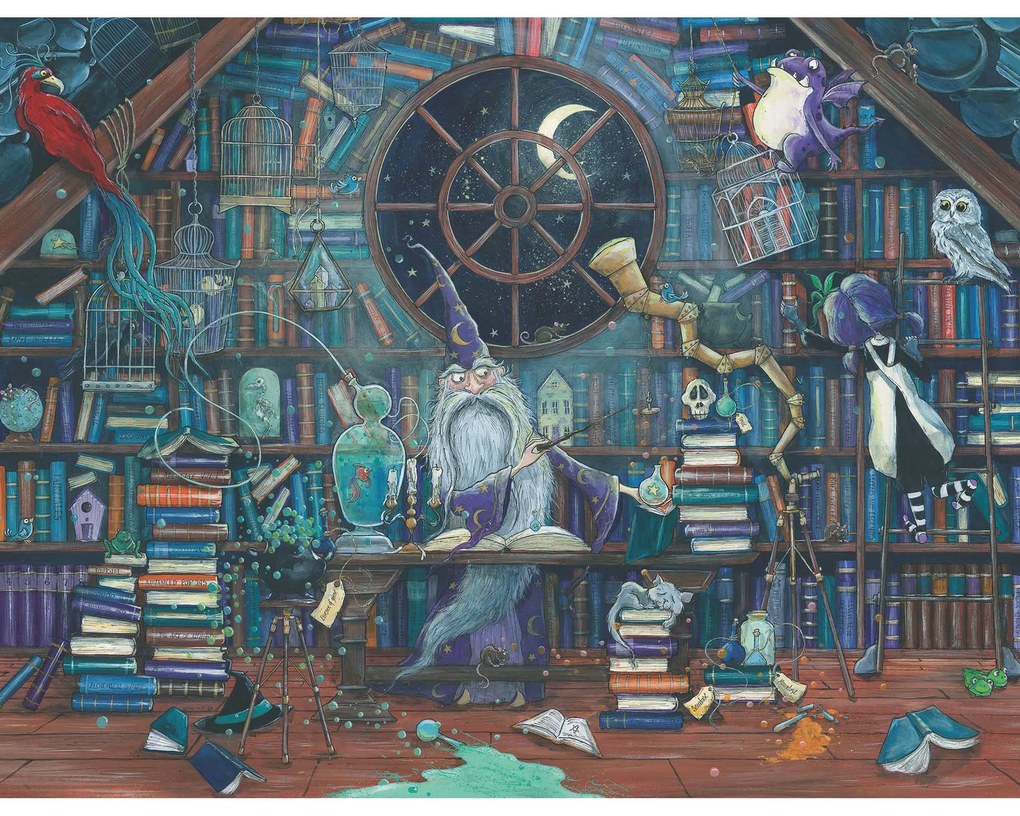 PUZZLE BIROUL CU CARTI, 2000 PIESE - RAVENSBURGER (RVSPA17112)