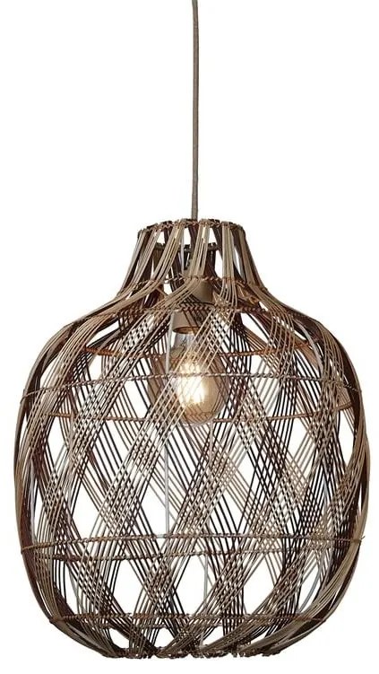 Lustra/Pendul Eco, Bambus, Mendoza natural/maro, L