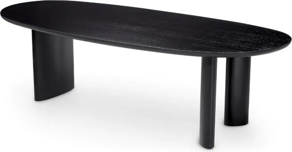Masa dining moderna design LUX Lindner negru 259x109cm