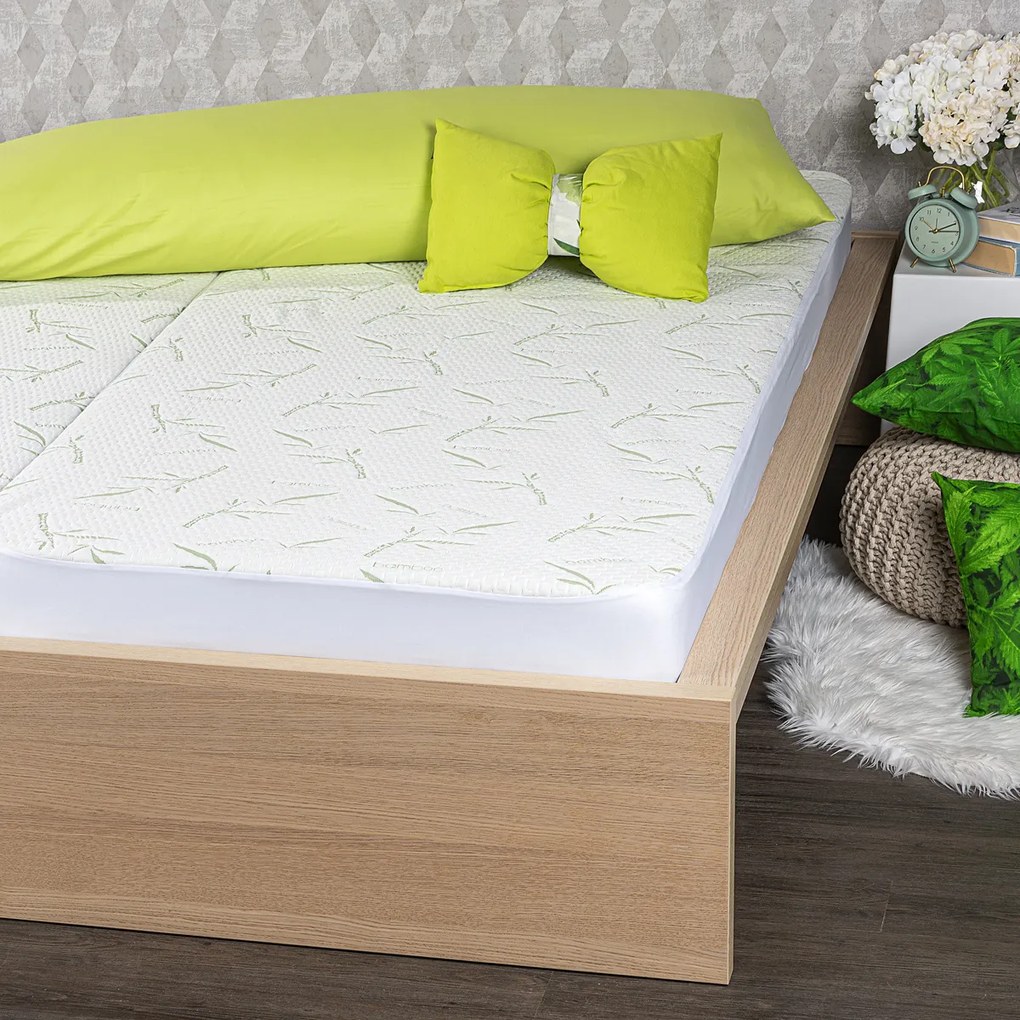Protecție saltea 4Home Bamboo cu bordură, 160 x 200 cm