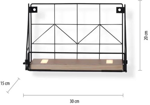 Raft cu iluminare LED BOARD 2xLED/1,75W/230V 30 cm Leuchten Direkt 15276-18