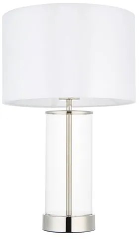 Endon 102674 - Lampă de birou cu dimmer LESSINA 1xE27/10W/230V crom lucios/alb