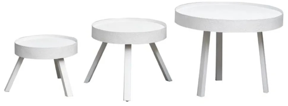 Set 3 masute laterale din metal, Zahara