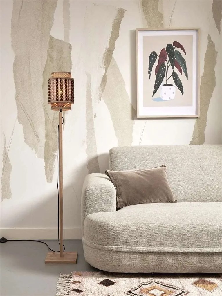 Lampadar eco din bambus Bhutan S nat/18x25 bl/nat