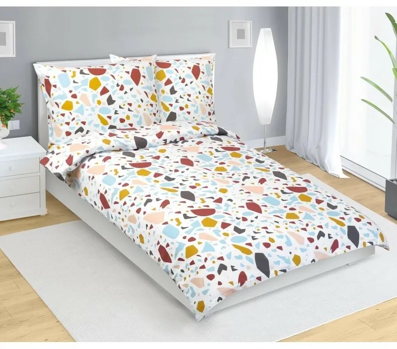 Bellatex Lenjerie de pat din flanel Mozaika, 140 x 220 cm, 70 x 90 cm