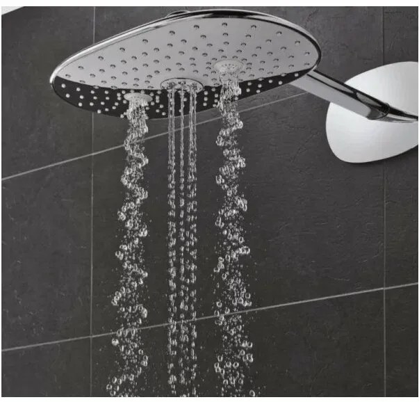 Sistem de dus cu termostat Grohe Rainshower Smartcontrol 360 Mono suprafata de pulverizare cromata