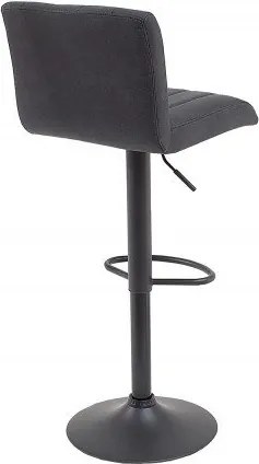 Set de 2 scaune de bar tapitate cu microfibra, Portland gri vintage A-38457 VC