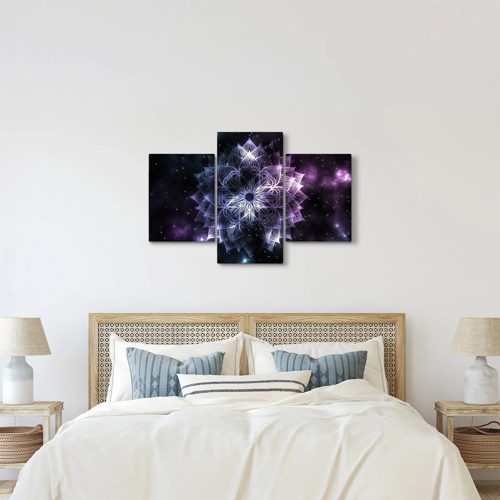 Tablou - Mandala Lotus în spațiu (90x60 cm)