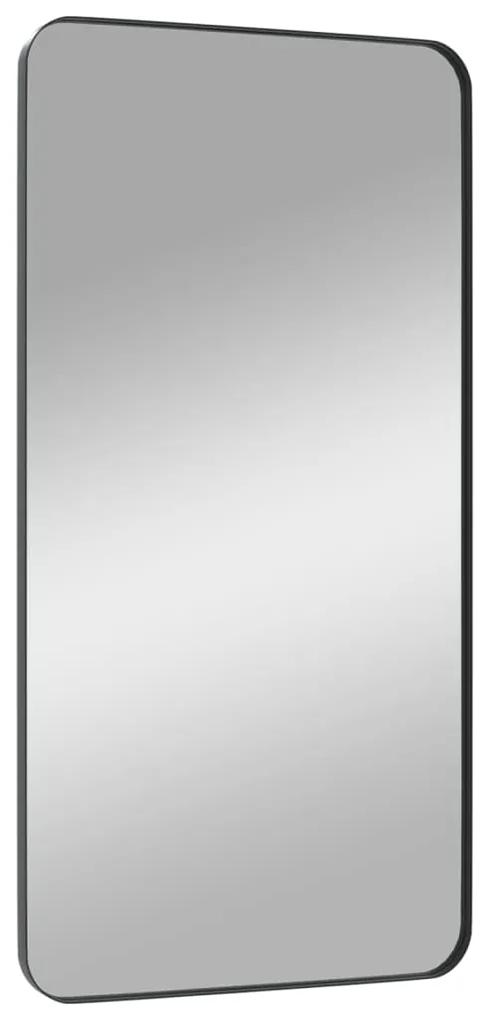 Oglinda de perete, negru, 50x100 cm, dreptunghiulara 1, Negru, 50 x 100 cm