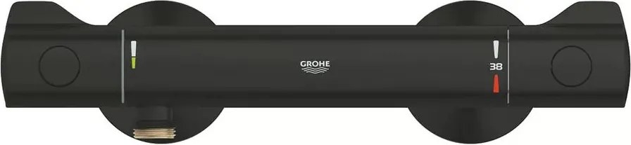 Baterie dus termostatata negru mat Grohe Grohtherm 800