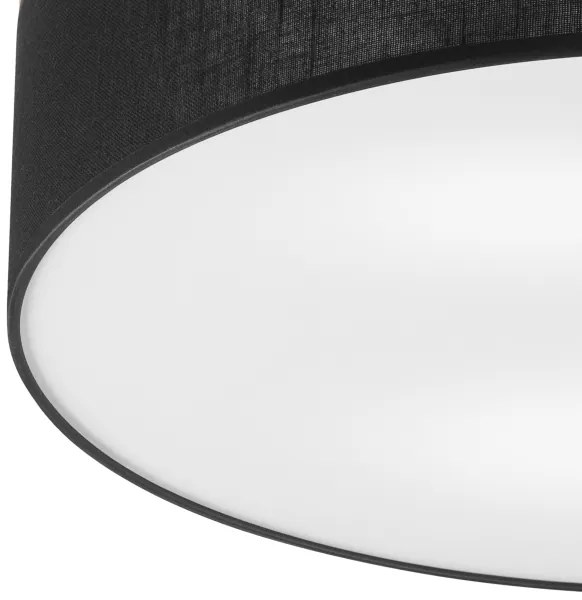 Plafonieră BELLADONNA 3xE27/15W/230V d. 50 cm negru/pin Brilagi