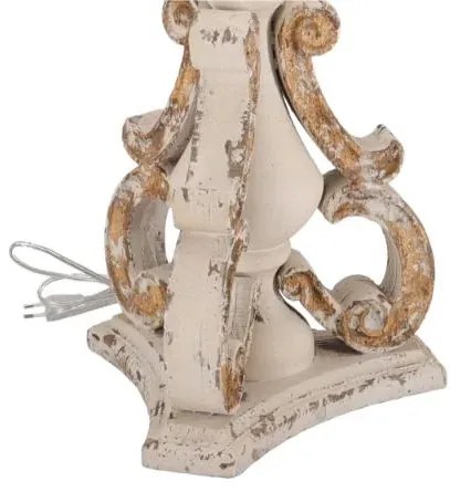 Lampa Shabby Chic Oro rasina si metal H 67 cm
