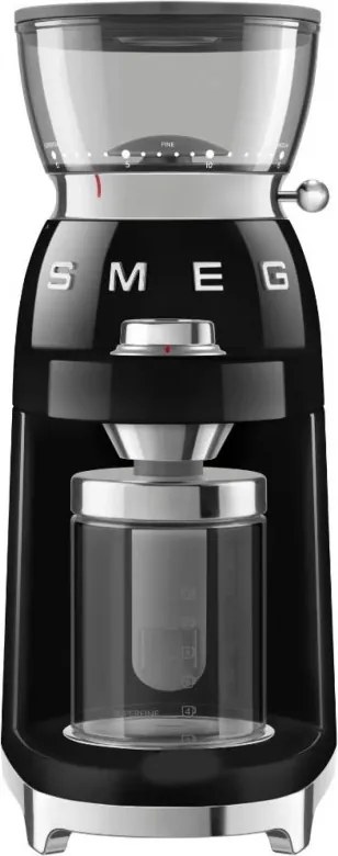 Rasnita de cafea Smeg CGF03BLEU, 150 W, 240 g, Sistem de rotire si blocare, Functie manuala, Negru