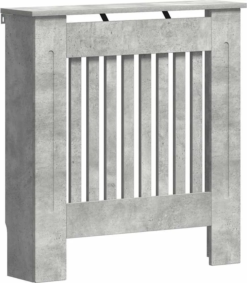 vidaXL Capac pentru radiator Gri din beton 78 x 19 x 81,5 cm