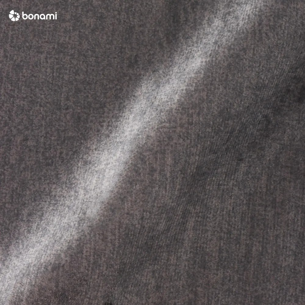 Colțar extensibil cu tapițerie de catifea și șezlong pe partea dreaptă Windsor &amp; Co Sofas Nuage, gri