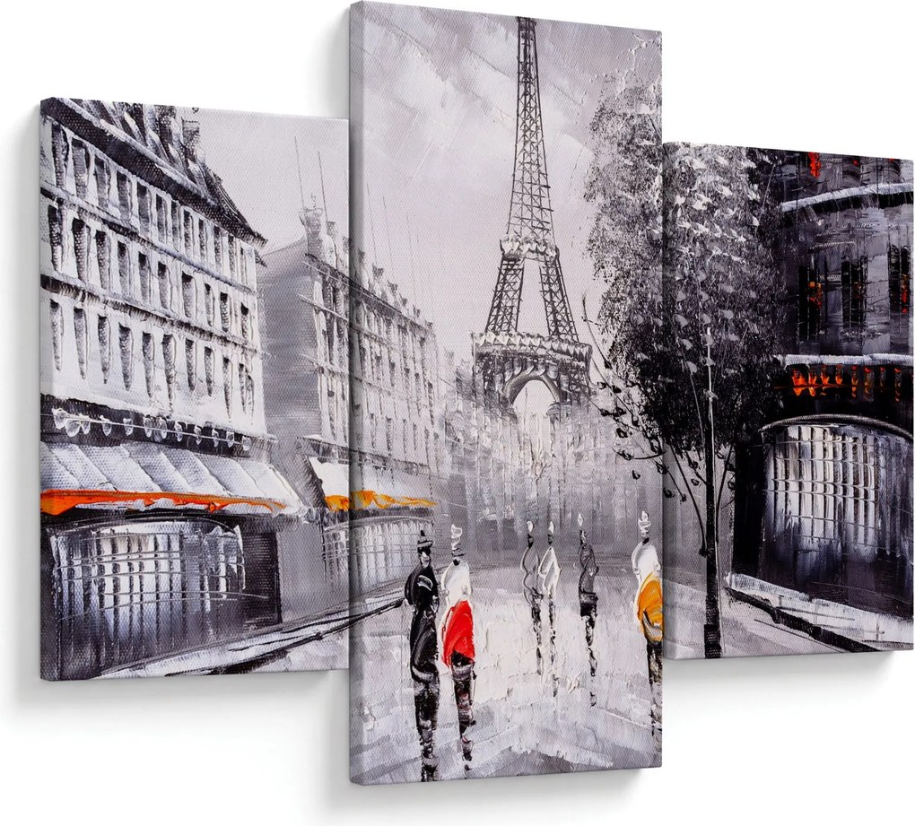 Tablou - Pictură în ulei, Paris (90x60 cm)