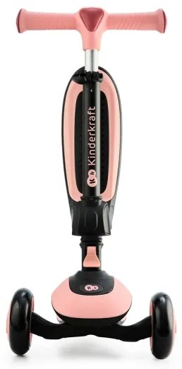 Trotinetă pentru copii KINDERKRAFT 2 în 1 HALLEY Rose pink