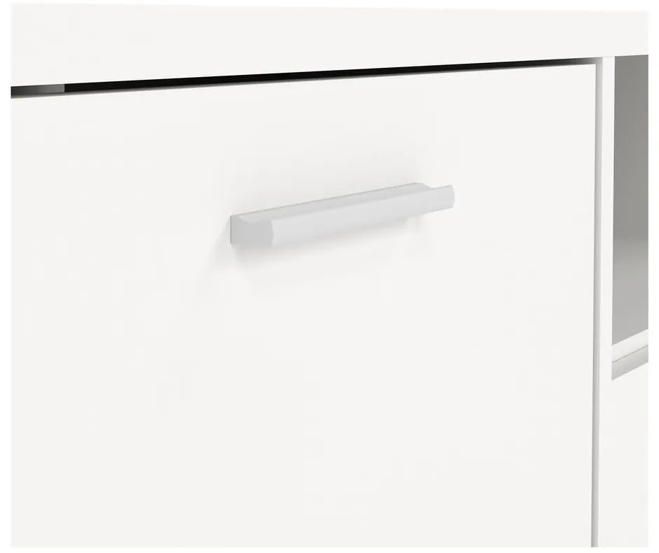 Comodă TV albă 147x38 cm Media – Tvilum