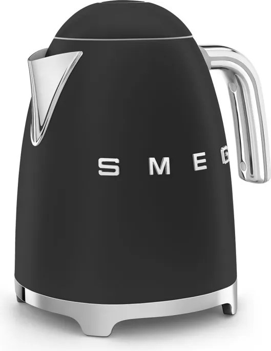 Cana electrica SMEG KLF03BLMEU, 2400 W, 1,7 l, Baza rotativa la 360°, Finisaj mat, Negru