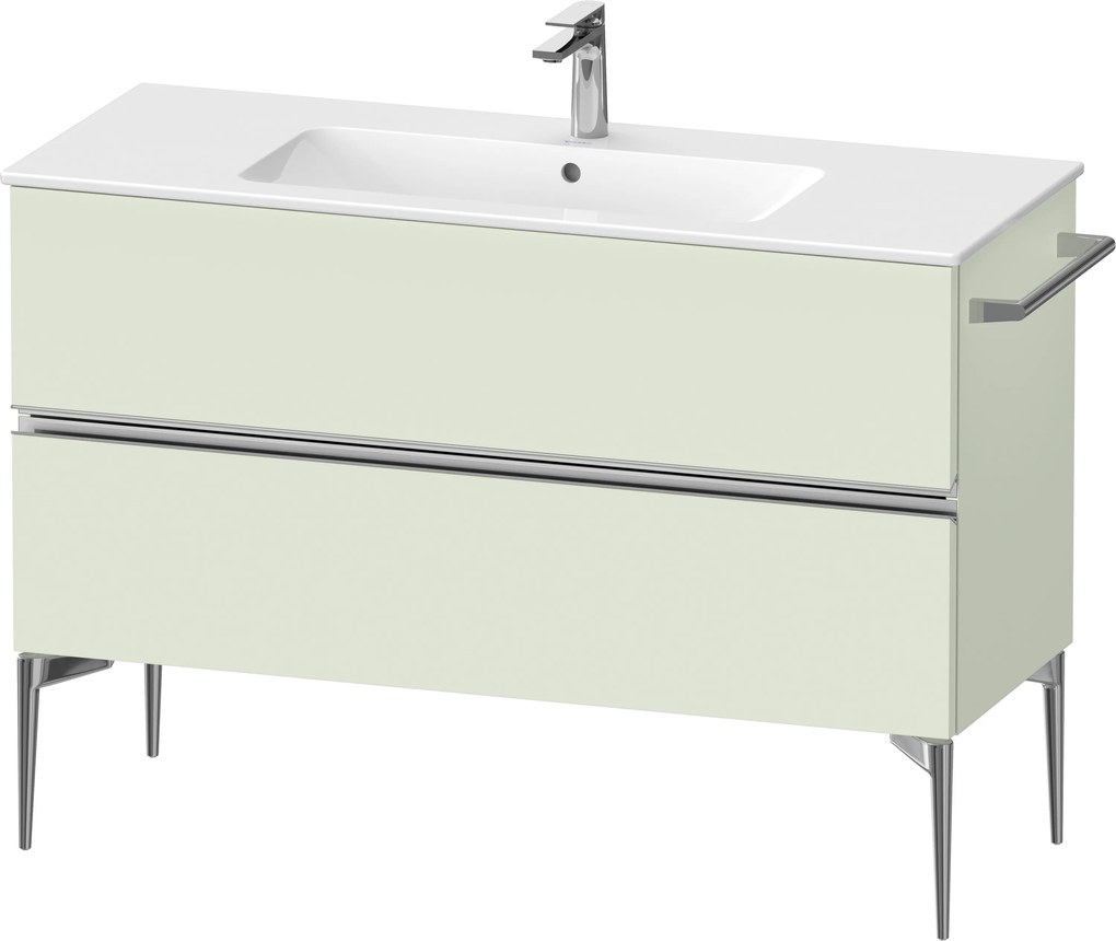 Duravit Sivida dulap 121x47.7x59.1 cm sub chiuveta pe perete verde-crom SV4646010HH0000