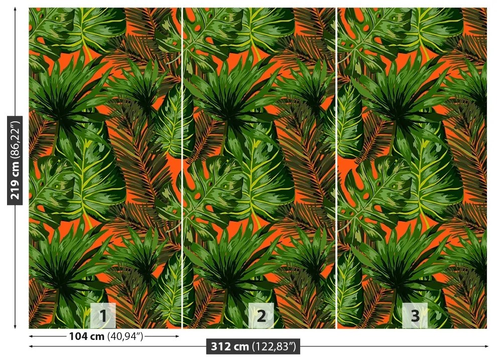 Fototapet Frunze tropicale