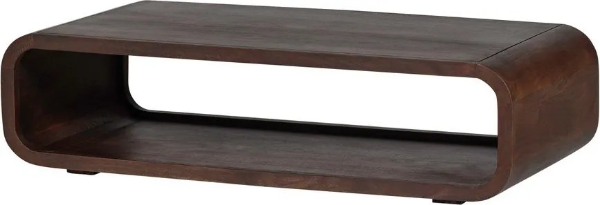 Măsuță de cafea în culoare naturală închisă din lemn de mango 60x120 cm Kinu – WOOOD