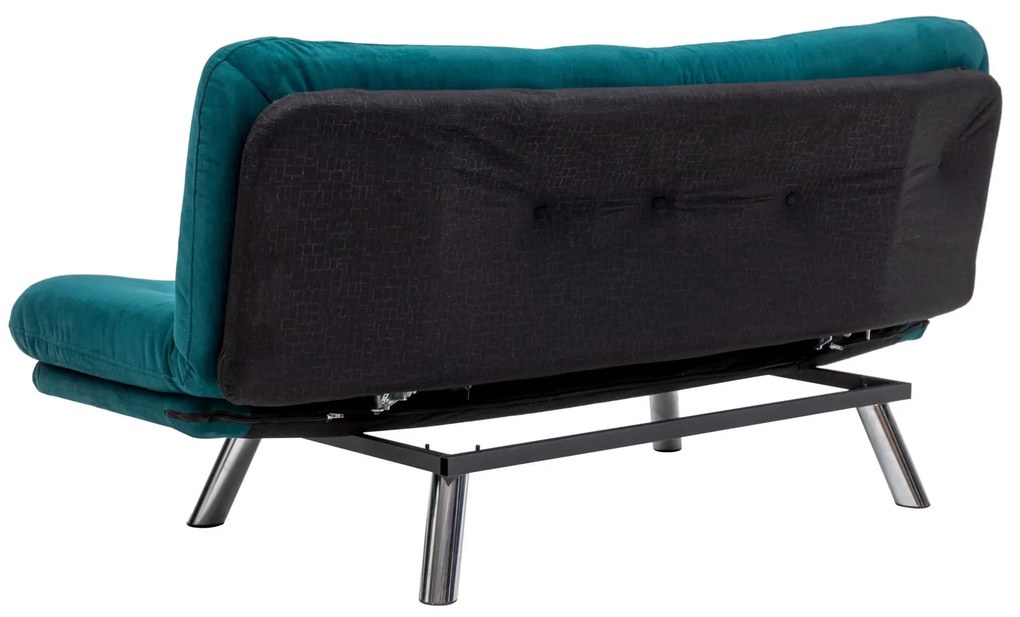 Canapea extensibilă Misa Small Sofabed - Petrol Green