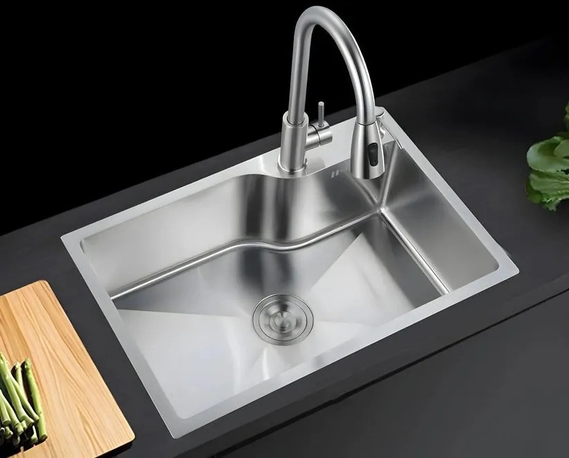 Chiuveta Bucatarie Profesionala , Inox, GW INOX SATIN, 75X45 CM