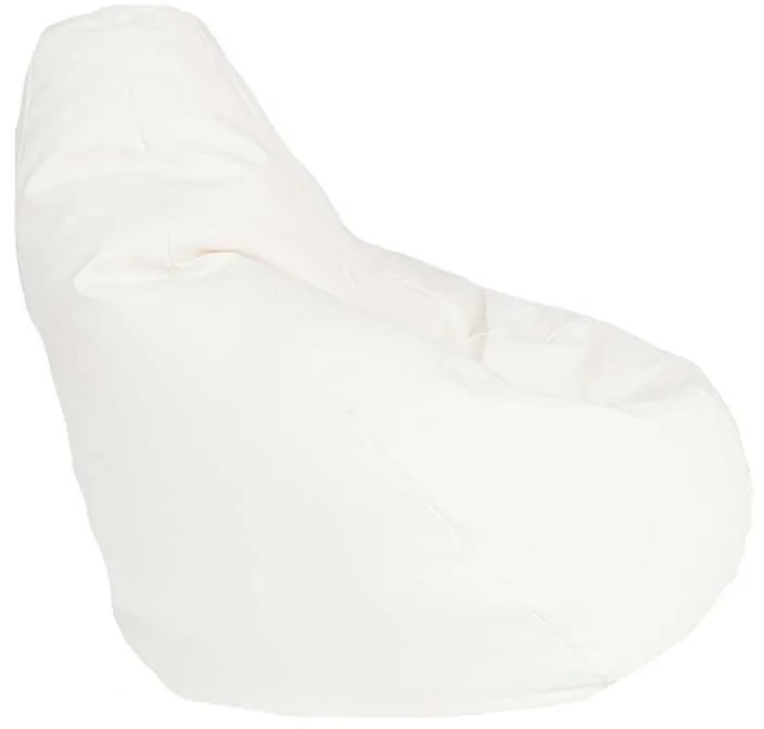 Fotoliu Nirvana Hobbit Pufrelax, Material Piele ecologica - Alb