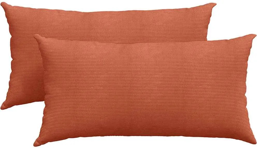 vidaXL Perne pentru canapea 2 pcs Roșu portocalie 80 x 40 cm