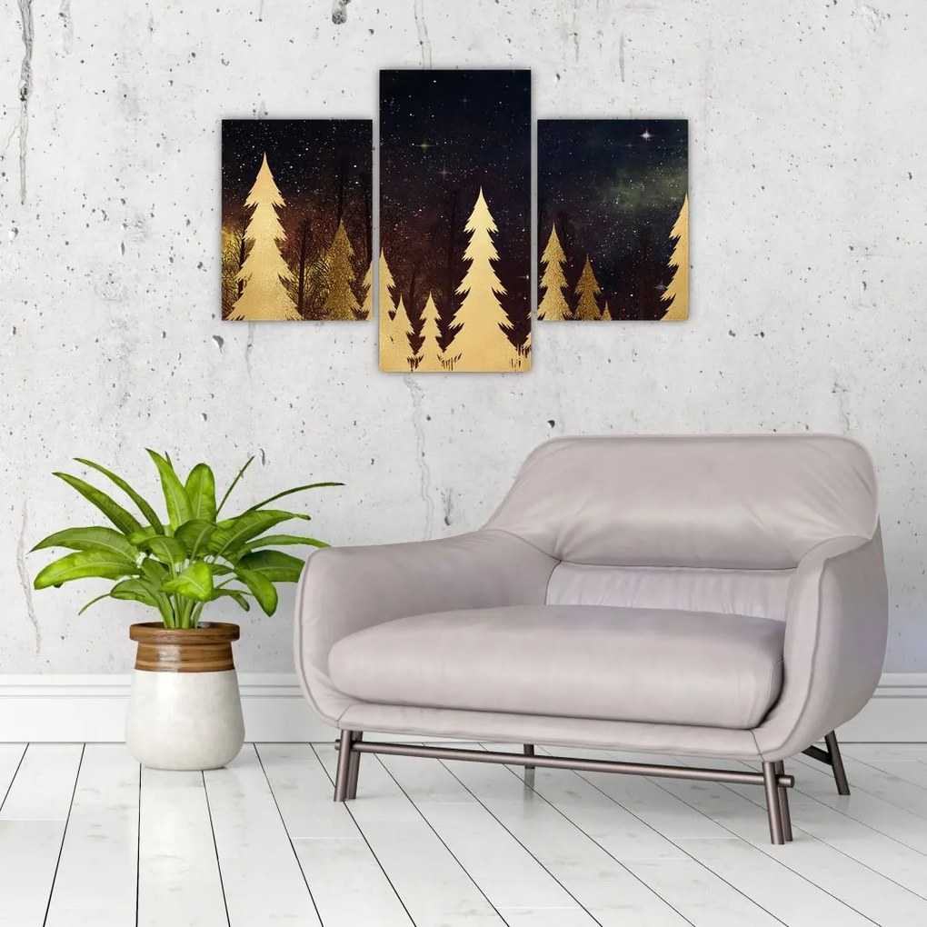 Tablou - Noapte de aur (90x60 cm)