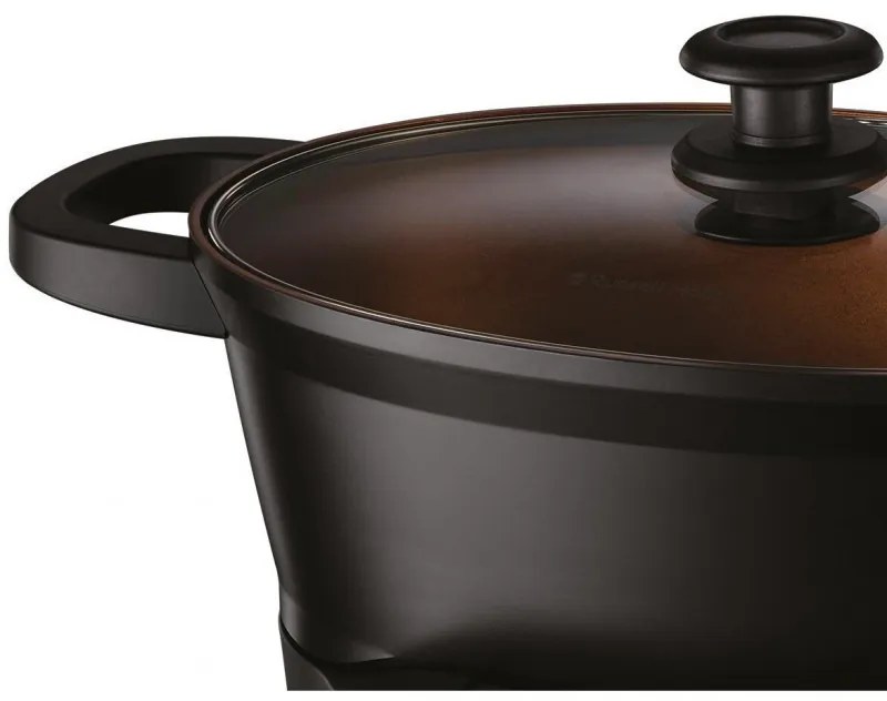 Multicooker Russell Hobbs Good-to-Go 28270-56, 750W, 6.5L, 8 programe, Timer, Manere reci, 59% mai eficient energetic, Usor de curatat, Negru