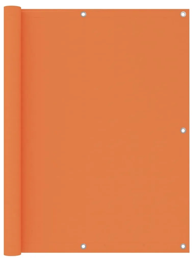 Paravan de balcon, portocaliu, 120x600 cm, tesatura Oxford Portocaliu, 120 x 600 cm