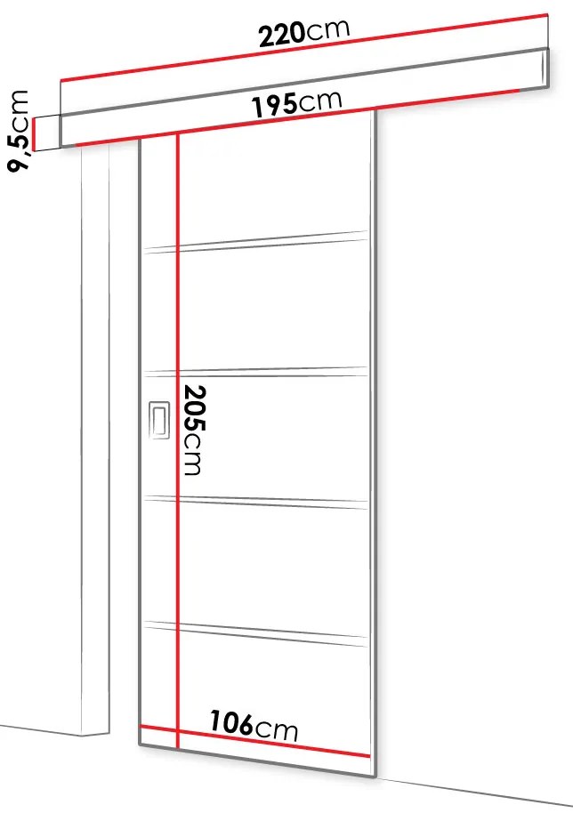 Uși culisante Jowenton Plus 100 (Arin închis) . Promo -17%. 1104653