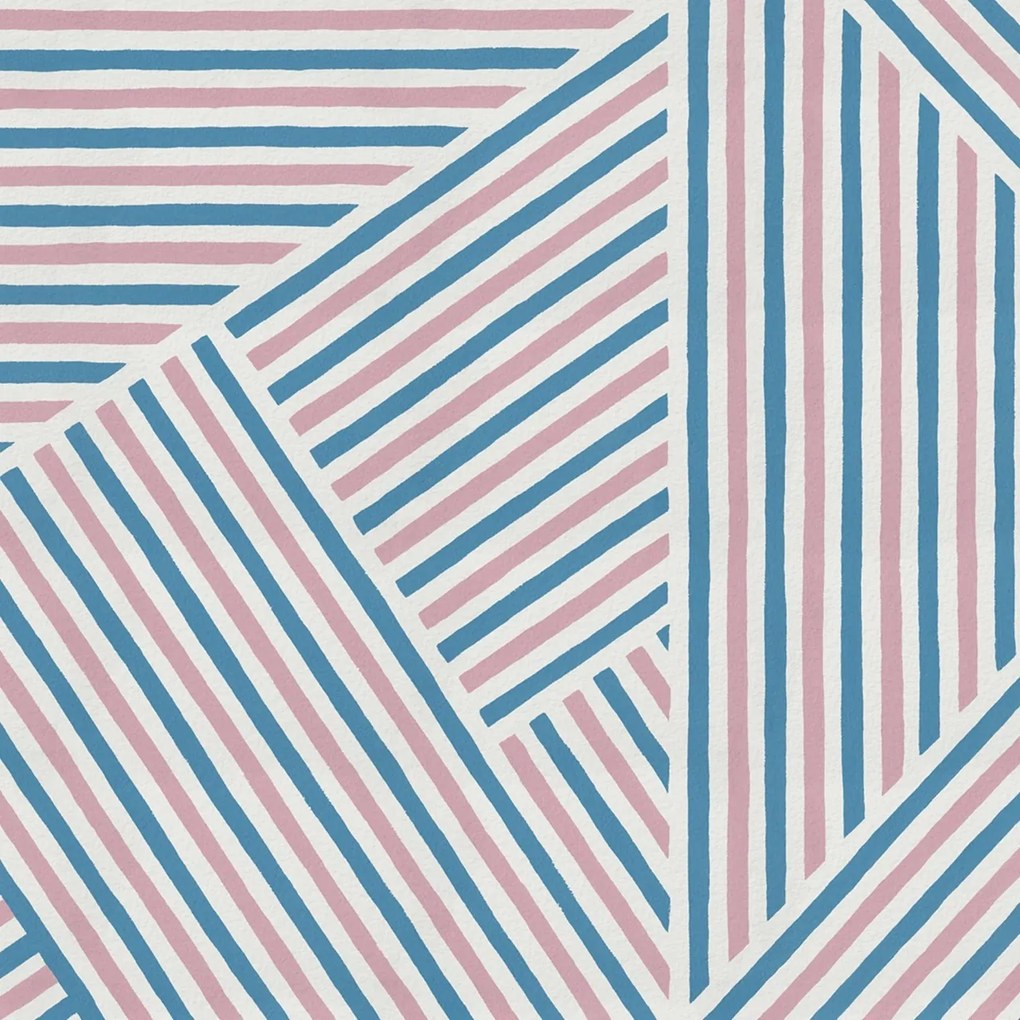 Fototapet, Different Directions, Pink &amp; Blue, Rebel Walls