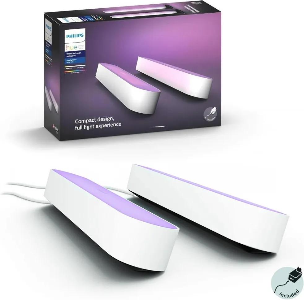 Philips - SET 2x LED RGB Lampă de masă dimmabilă HUE AMBIANCE LED/6W/230V alb