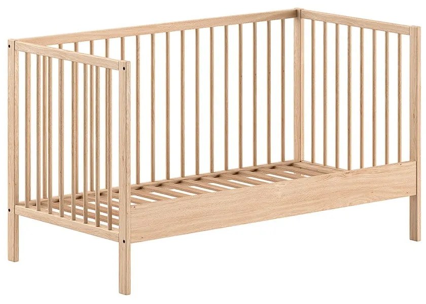 Pătuț în culoare naturală din lemn de pin 70x140 cm DINO – Vipack