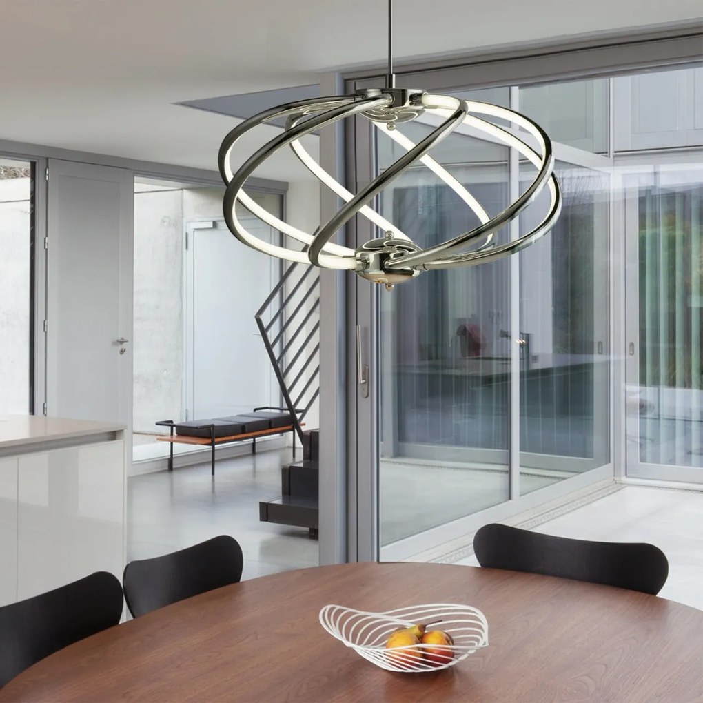 Lustra LED suspendata design modern 51cm Bardot 42W 6500-7CC SRT