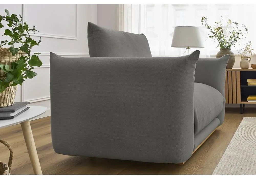 Fotoliu gri Ernest – Bobochic Paris