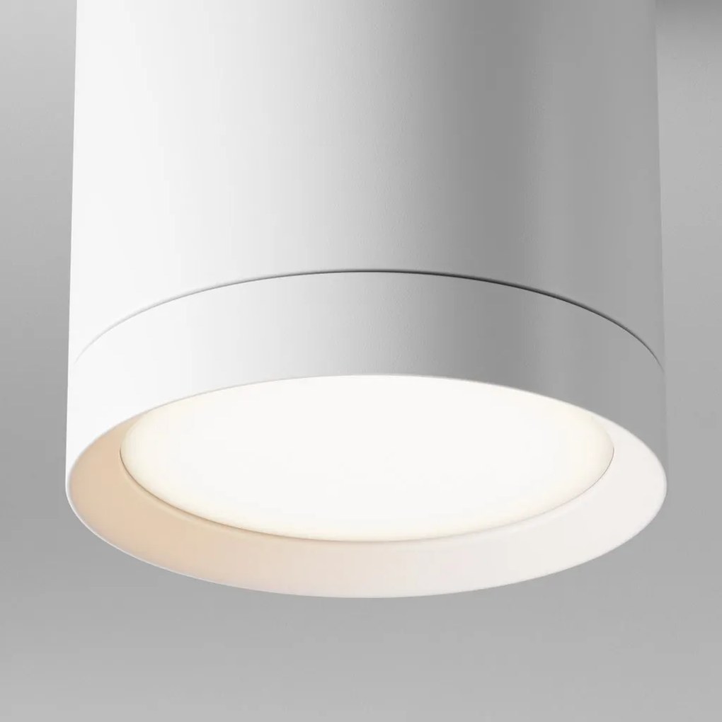 Spot aplicat design tehnic Hoop alb