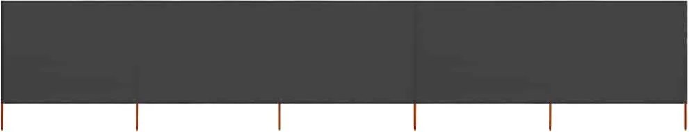 vidaXL Paravan anti-vânt cu 5 panouri, antracit, 600x120 cm, textil