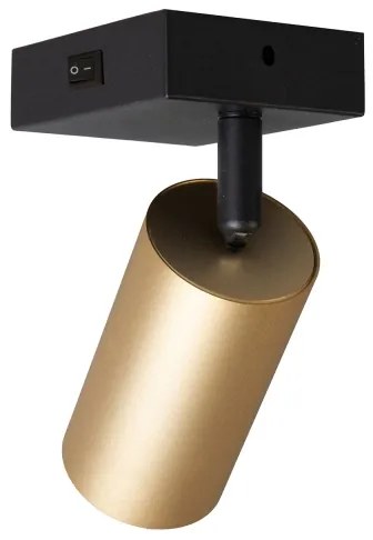 Brilagi - Aplică spot LED de perete dimmabilă SELE 1xGU10/6W/230V negru/auriu