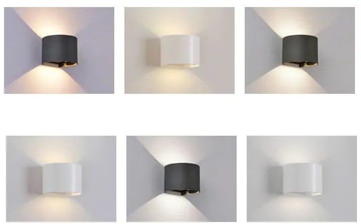Aplica LED dimabila iluminat exterior ambiental IP54 DAVOS negru MA-8604