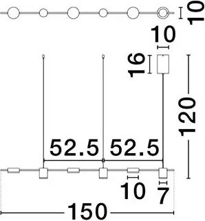 Lustra liniara cu 6 spoturi LED CCT RIAZ