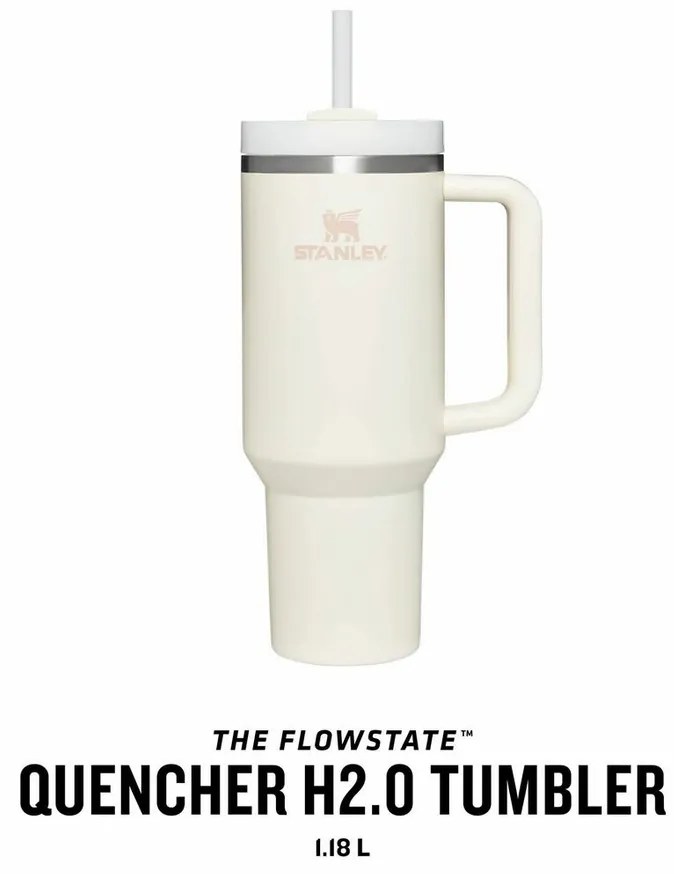 STANLEY Quencher H2.O FlowState Tumbler 1180 mlCream Tonal