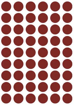 Sticker rosu pentru perete Mini Dots Red Ferm Living