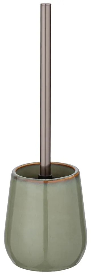 Perie WC din ceramică Wenko Sirmione, verde