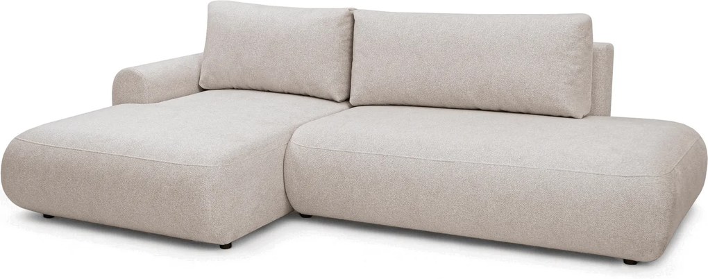 Colțar extensibil Lotulis L II stânga - țesătură hidrofobă crem Blur 01