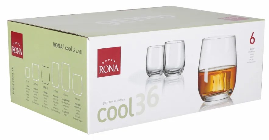 Set 6 pahare whisky 360ml, RONA Cool