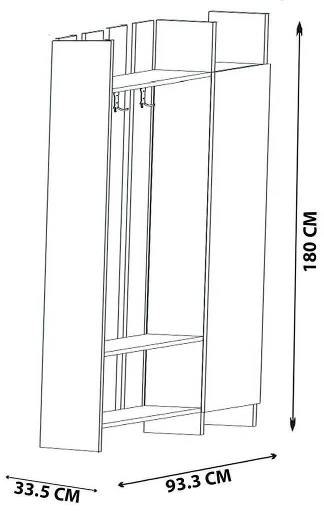 Mobilier Hol Tonuse (alb + antracit) . 1093939
